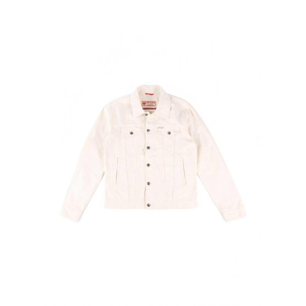 NEW IRON & RESIN men's 1st gen bull denim rambler jacket in antique white
